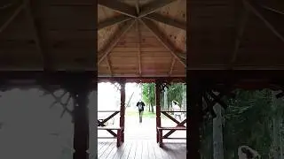 В лагере.