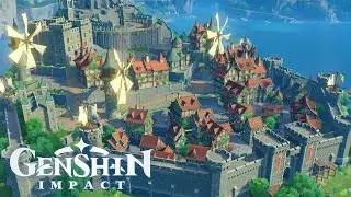 Genshin Impact - Cutscene Mondstadt City of Freedom - Teyvat 