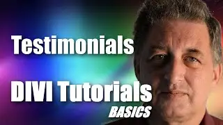 #16 DIVI Theme Tutorial for Beginners -  Testimonials in DIVI