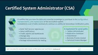 ServiceNow Certified System Administrator (CSA)