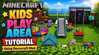 Minecraft Kids Play Area I Tutorial I Using Decocraft Mod