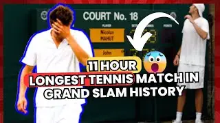 Epic 11 Hour Longest Tennis Match in Grand Slam History Wimbledon's 70-68 Marathon!
