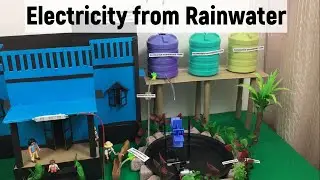 Generate electricity using rainwater at home | Renewable energy | Hydropower | Rainwater harvesting