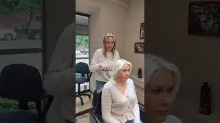 Когда разговор не клеится 😂Салонный юмор ☺️ #haircut #shorts #юмор #hairdresser