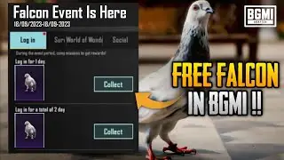 FINALLY😍 FREE FALCON EVENT IN BGMI | HOW TO GET FREE FALCON COMPANION IN BGMI, HOW TO FREE COMPANION