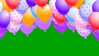 GREEN SCREEN ANIMATION ( BALLOONS) | NO COPYRIGHT4KWORLD