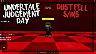 DustFell Sans | Roblox Undertale Judgement Day