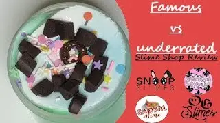 UNDERRATED VS FAMOUS SLIME! 100% HONEST SLIME REVIEW