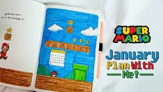 January Plan With Me | Super Mario Bros Theme