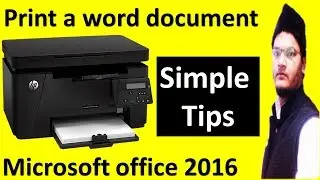 How to print a document | print a word file in ms word | simple step