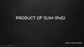 PRODUCT OF SUM (POS)