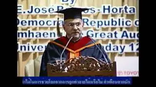 Keynote Speech by HE President Dr. Jose Ramos-Horta in Bangkok, with an introduction by Uwe Morawetz