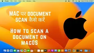 How to scan a document on macOS | Mac OS pe document kese scan kre