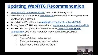 W3C WebRTC WG Meeting at TPAC 2024