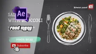 Food Menu in After Effects | After Effect Tutorial - 100% Free Download (#014)