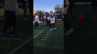 Coach Sapp shows the players he still got it! #coloradofootball