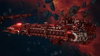 Blood Angels vs Orks - Skalgrim Mod - Massive Battle - Battlefleet Gothic Armada 2