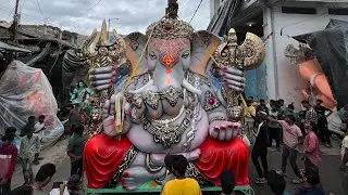 Kothapet ganesh aagman 2024 | Dwarakanagar Bhagayath Singh youth ganpati aagman | Ganesh chaturthi