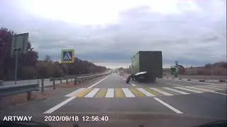 ДТП. Развалилась спарка. Трасса М4 ДОН.