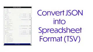 Custom JSON to TSV conversion