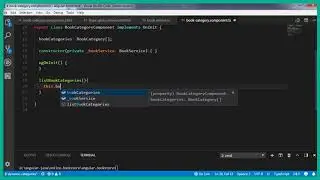 Angular 8 and Spring Boot Part 48   Modify book category component class to get the category data 20