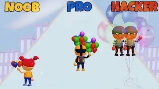 NOOB vs PRO vs HACKER in Balloon Boy