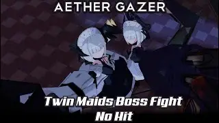 Aether Gazer - Solo S-Rank Kotachi vs Twin Maids Boss Fight No Hit Challenge (Story Hard Mode)