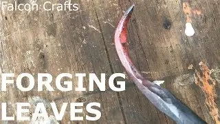 FIRST HAMMERBLOWS!! Forging some leaves!