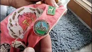 Нашёл старый вымпел со значками