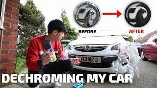 DECHROMING MY CAR!!!