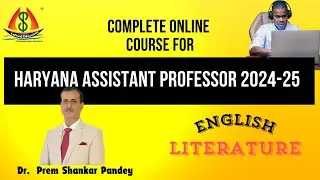 Complete Course on Haryana Assistant Professor 2024-25: English Literature