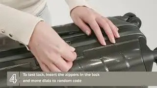 Samsonite - TSA Lock instructions Attrix collection
