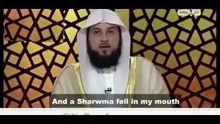 Guy slips and accidentally eats Shawarma