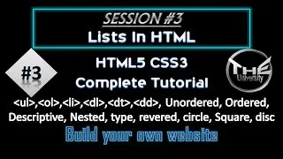 SESSION 3 || HTML5 CSS3 Tutorial for beginners ||  