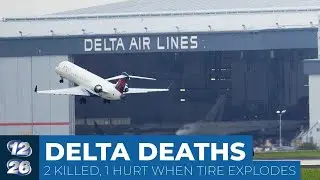 Tire explosion kills 2 employees at Delta hangar in Atlanta