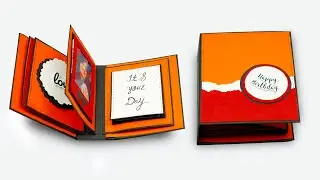 Scrapbook | Birthday Scrapbook | DIY tutorial by  @diyquickcrafts