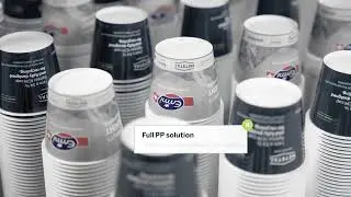 Fully recyclable ICM lightweight yoghurt cup