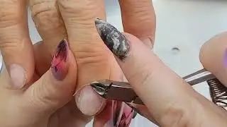 онихолизис отрастает укрепление покрытие гель лак #ногти#маникюр#короткие