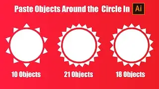 How to Duplicate Objects Around a circle in Adobe Illustrator | Illustrator Tutorial |  Pixa Vector