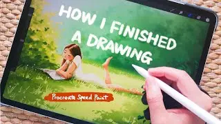 MY FIRST VIDEO! | "Summer Vibe" | Procreate Speed Painting