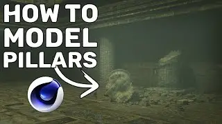 How to Model a Pillar in Cinema 4D! (Cinema 4D Modeling Tutorial)