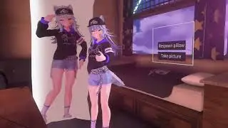 Body pillow: Taking picture