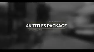 4k Broadcast Titles Package | After Effects Template | Video Displays