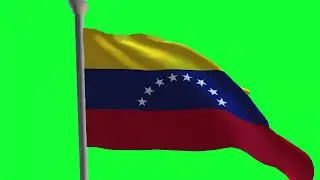 Venezuela national Flag Animation Green Screen, No Copyright Stock footage 2k_Shutterstock BD