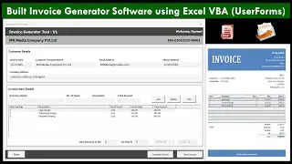Build an Invoice Generator in Excel VBA (with PDF + Email in 1 Click!)