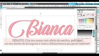 Como fazer texto com efeito de sombra no Silhouette Studio - Dicas Personalizados