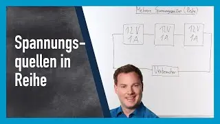 Mehrere Spannungsquellen in Reihe (Reihenschaltung)