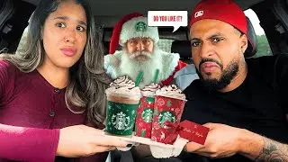 TASTE TESTING STARBUCKS HOLIDAY DRINKS! 