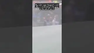 Big crash: Logan Sargeant's crash after re-accelerating in the grass at the exit of turn 3 