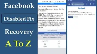 How To Recover Disabled Facebook Account 2023 |Your Account Has Been Disabled | fb disabled 180 days